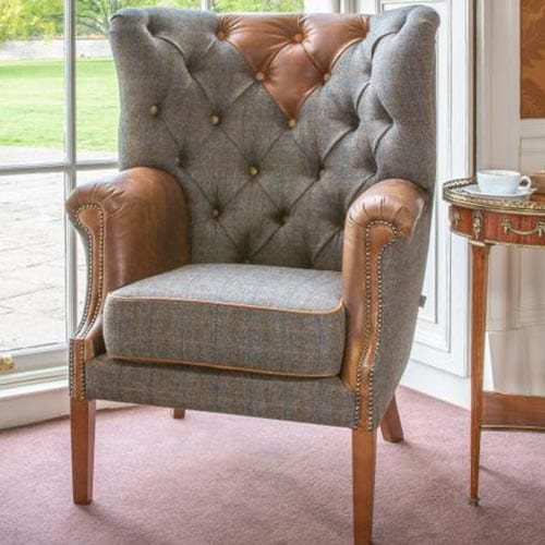 Kensington Chair in Moreland Harris Tweed - Image 6