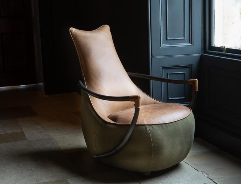 Apache Chair in Leather and Canvas
