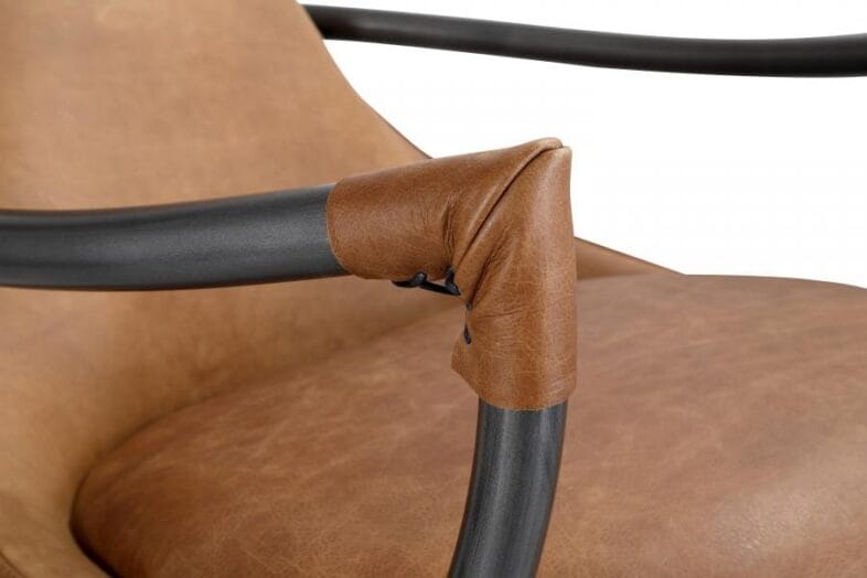 Apache Chair in Leather and Canvas - Image 10