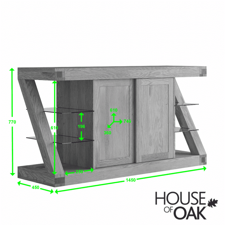 Z Oak Large Sideboard - Image 2