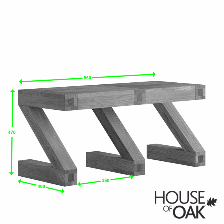 Z Oak Small Bench - Image 3
