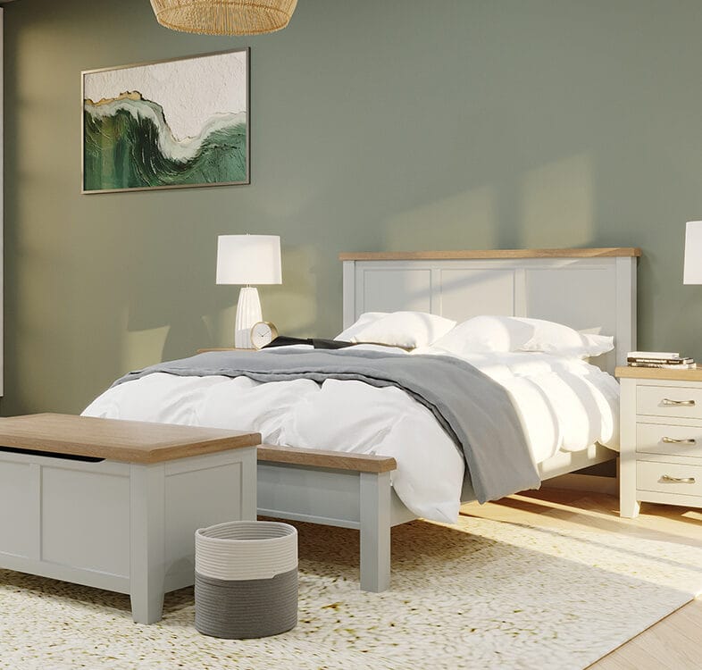 Buttermere Oak Bedroom Furniture in Moon Grey