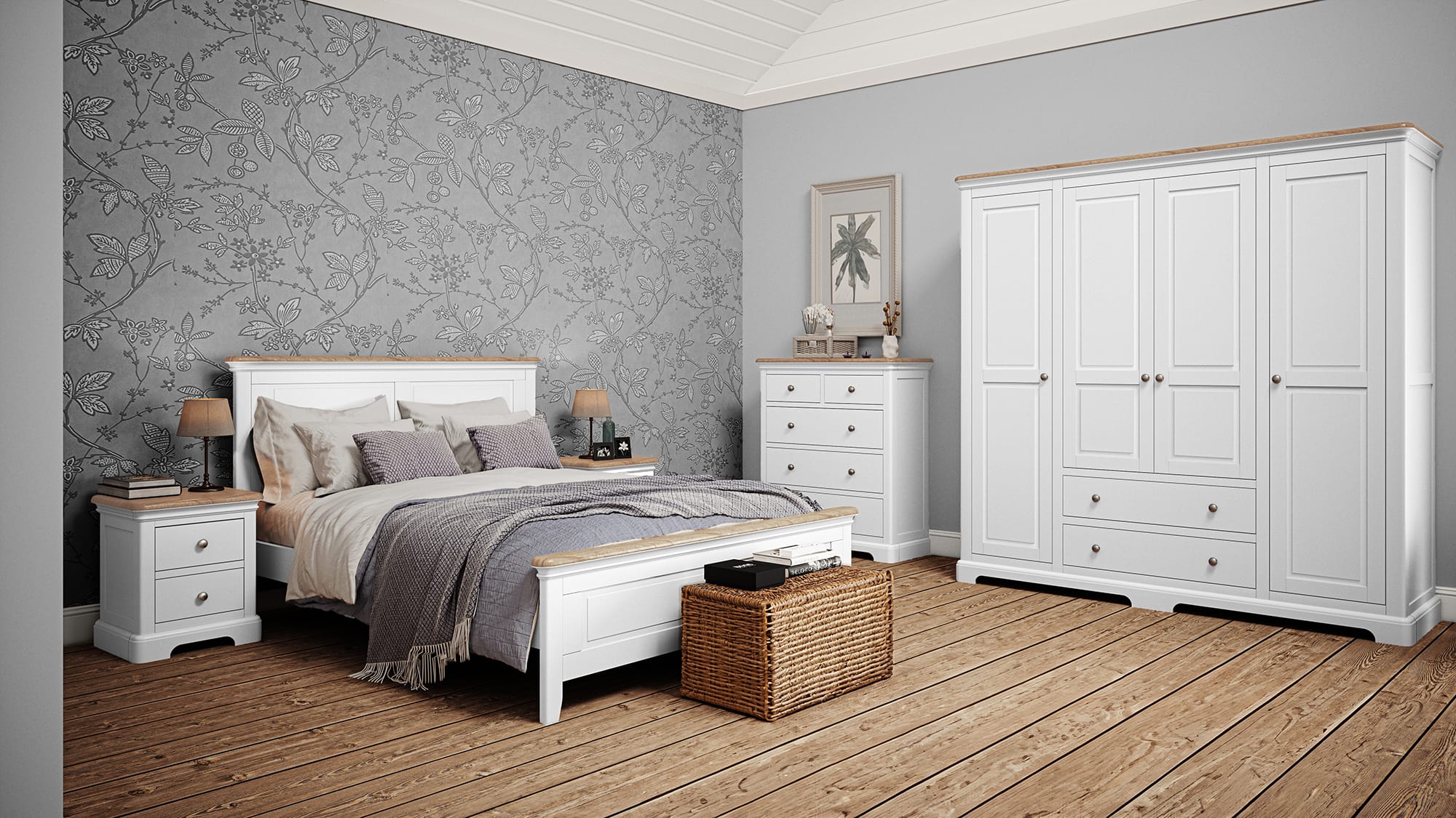 Cornwall Oak Bedroom Furniture – Available in Two Painted Finishes