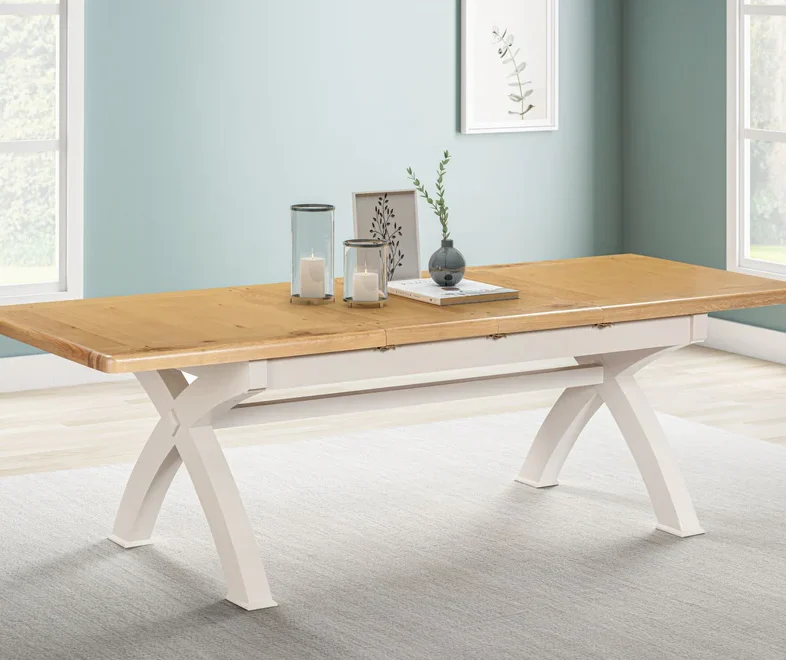 Knightsbridge Oak in Grey Painted Dining Room Furniture