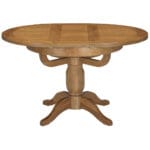 Keswick Rustic 100cm Round Extending Pedestal Table - Image 2