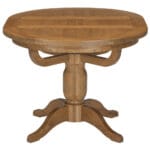 Keswick Rustic 100cm Round Extending Pedestal Table - Image 3