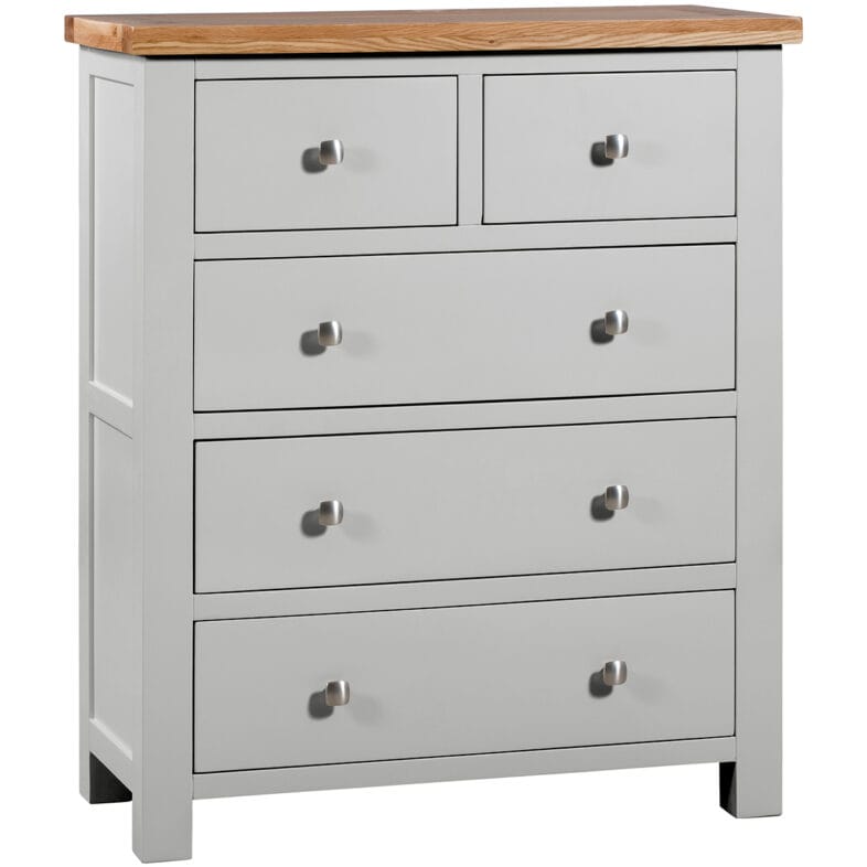 Keswick Moon Grey 2 Over 3 Chest of Drawers