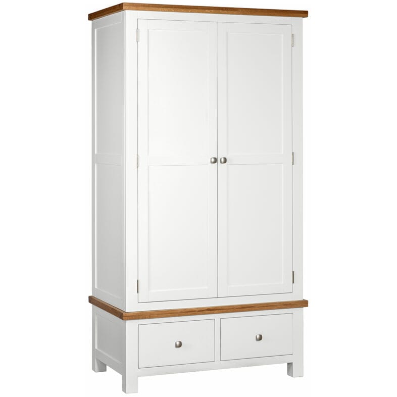 Keswick White Double Robe With 2 Drawers