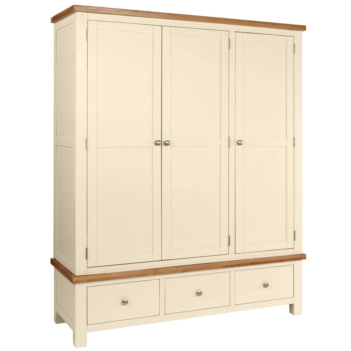 Keswick Ivory Triple Robe With 3 Drawers