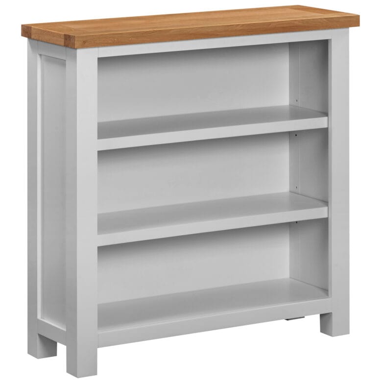 Keswick Moon Grey Small Wide Bookcase