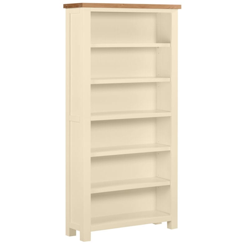 Keswick Ivory Tall Wide Bookcase