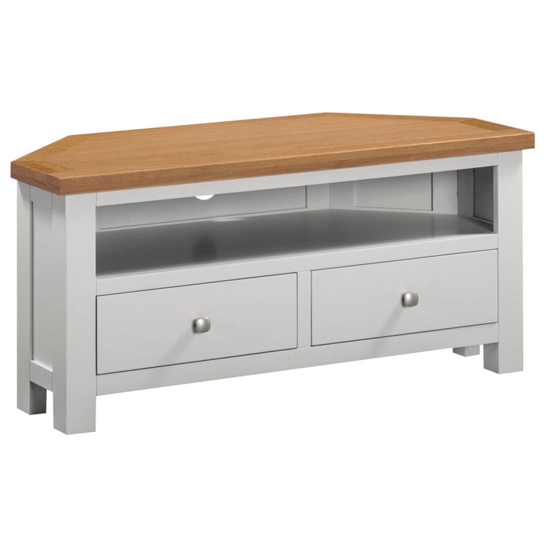 Keswick Moon Grey Wide Corner TV Cabinet