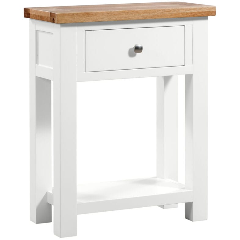 Keswick White 1 Drawer Console Table