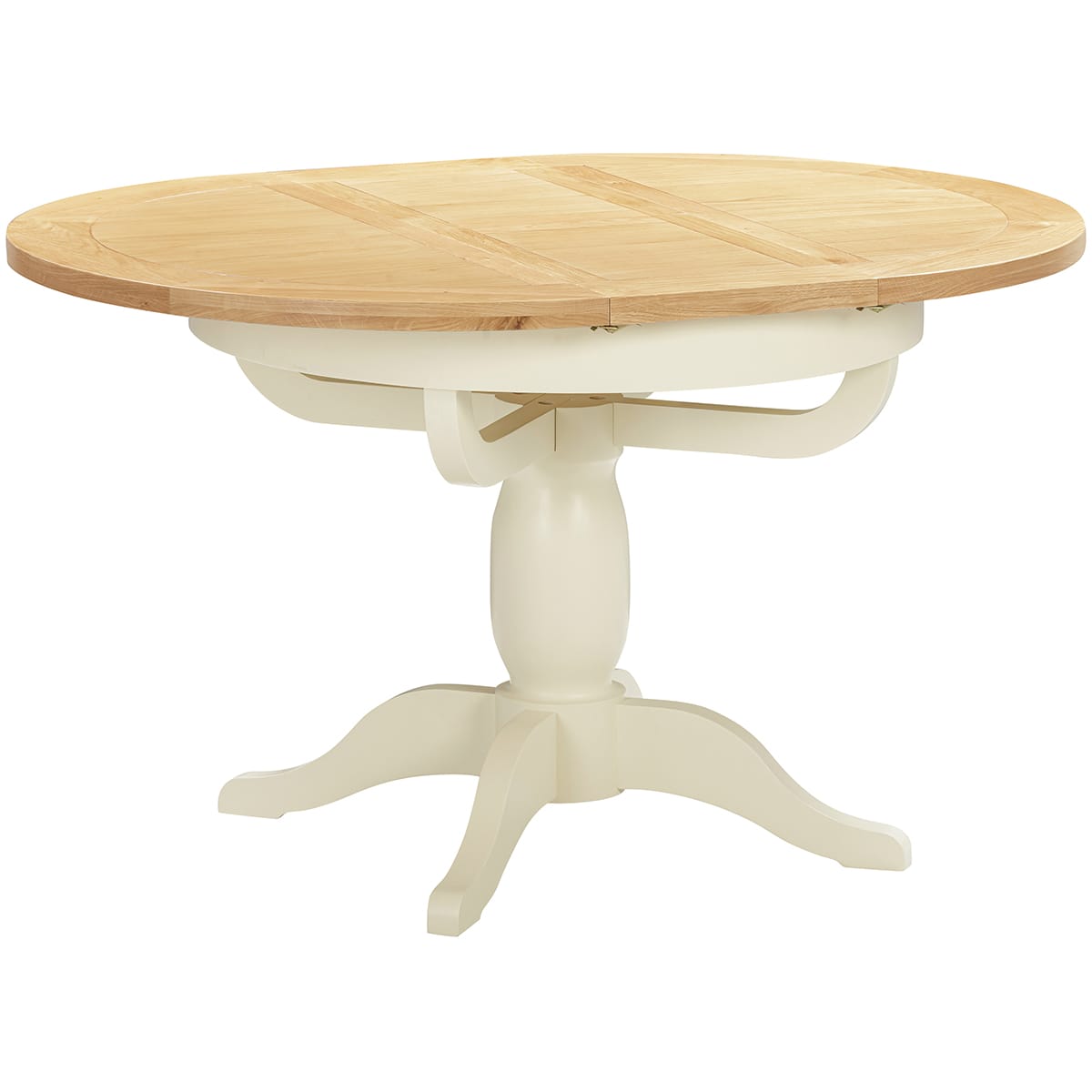Keswick Ivory Round Extending Pedestal Table