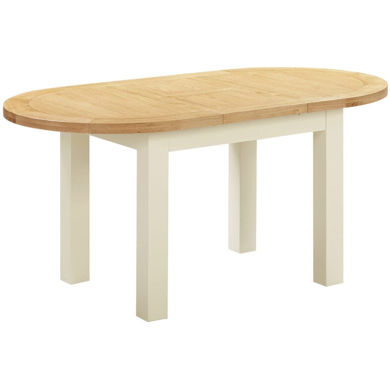 Keswick Ivory D-End Extending Table