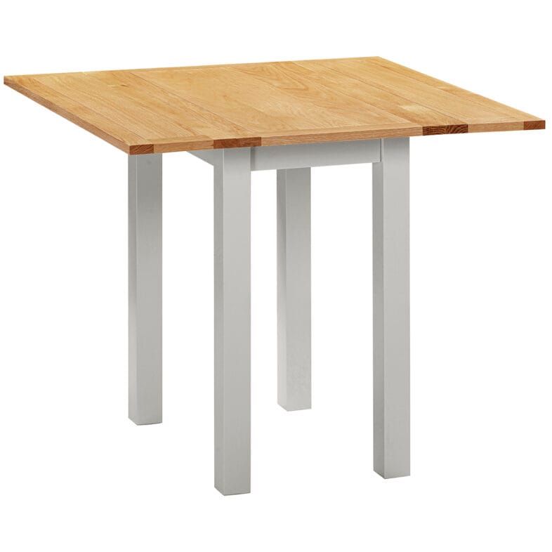 Keswick Moon Grey Square Drop-Leaf Table