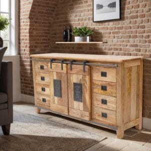 Fusion Light Mango Wood Industrial Furniture