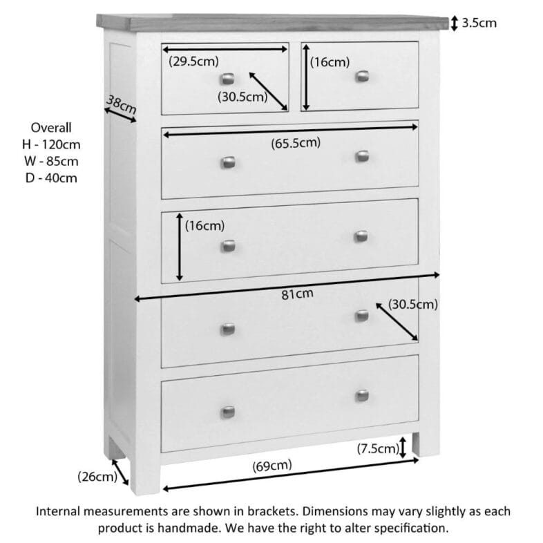 Keswick Moon Grey 2 Over 4 Chest of Drawers - Image 2