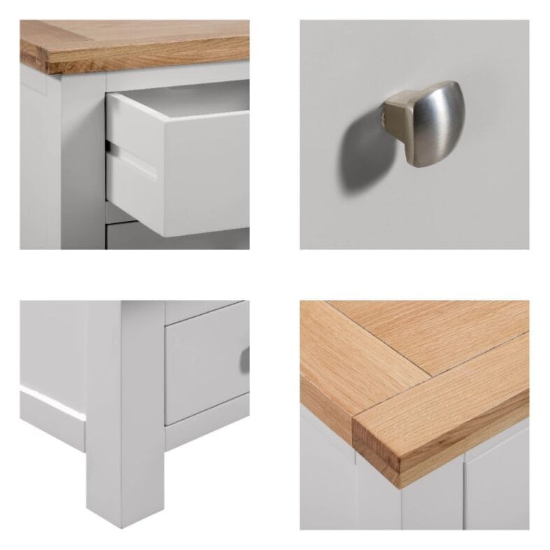 Keswick Moon Grey Blanket Box detail