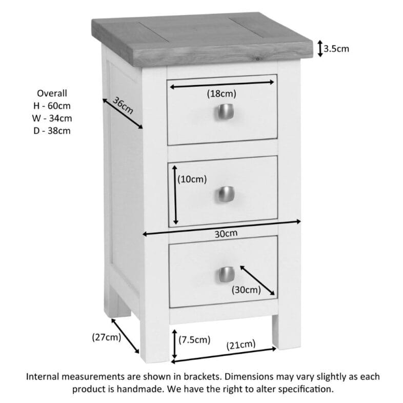 Keswick Moon Grey Bedside Table - Image 2