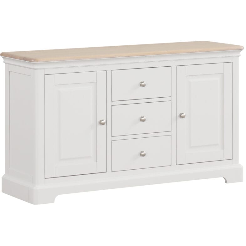 Cornwall Painted Oak 2 Door 3 Drawer Sideboard