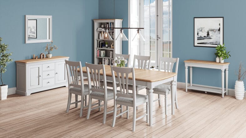 Cornwall Oak Medium Extending Dining Table - Image 5