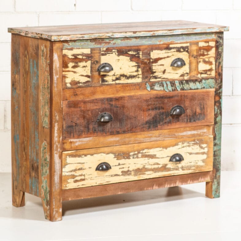 Revival Mango Wood Chest of 3 Drawers