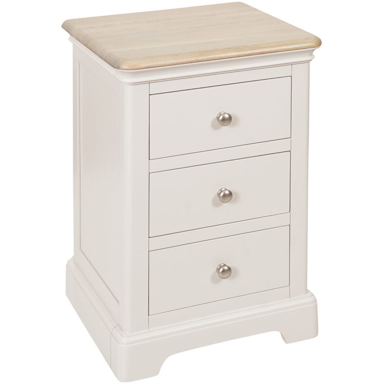 Cornwall Grey Mist 3 Drawer Bedside