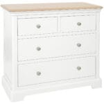 Cornwall White 2 Over 2 Chest of Drawers - Image 1