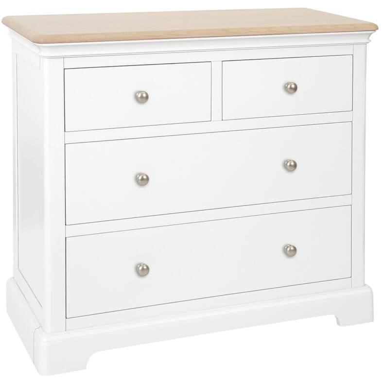 Cornwall White 2 Over 2 Chest of Drawers