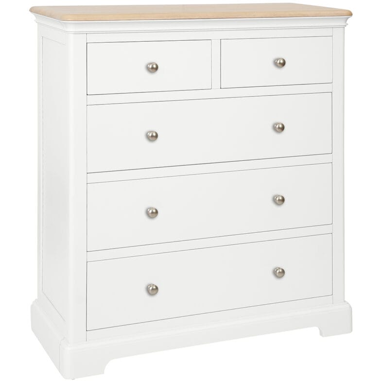 Cornwall White 2 Over 3 Chest