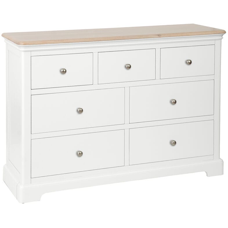 Cornwall White 3 Over 4 Chest