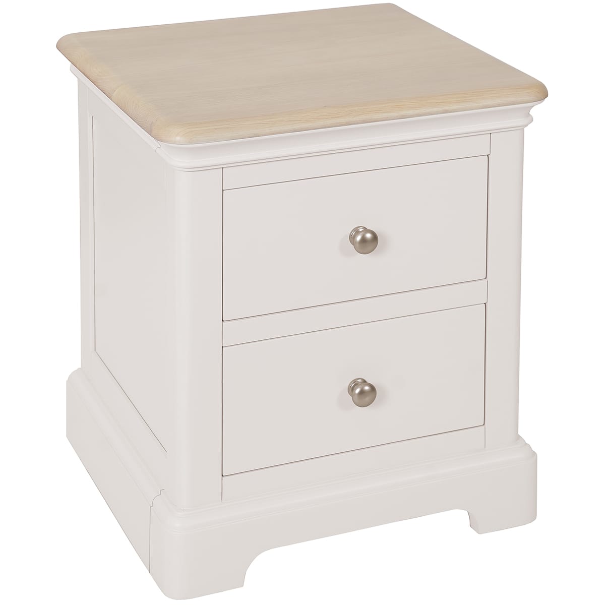 Cornwall Grey Mist 2 Drawer Bedside