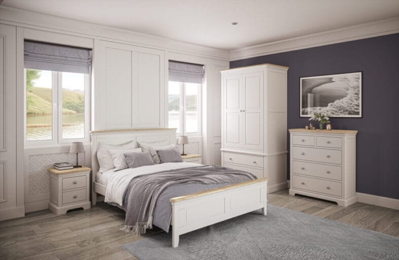 Cornwall White Quad Wardrobe - Image 3