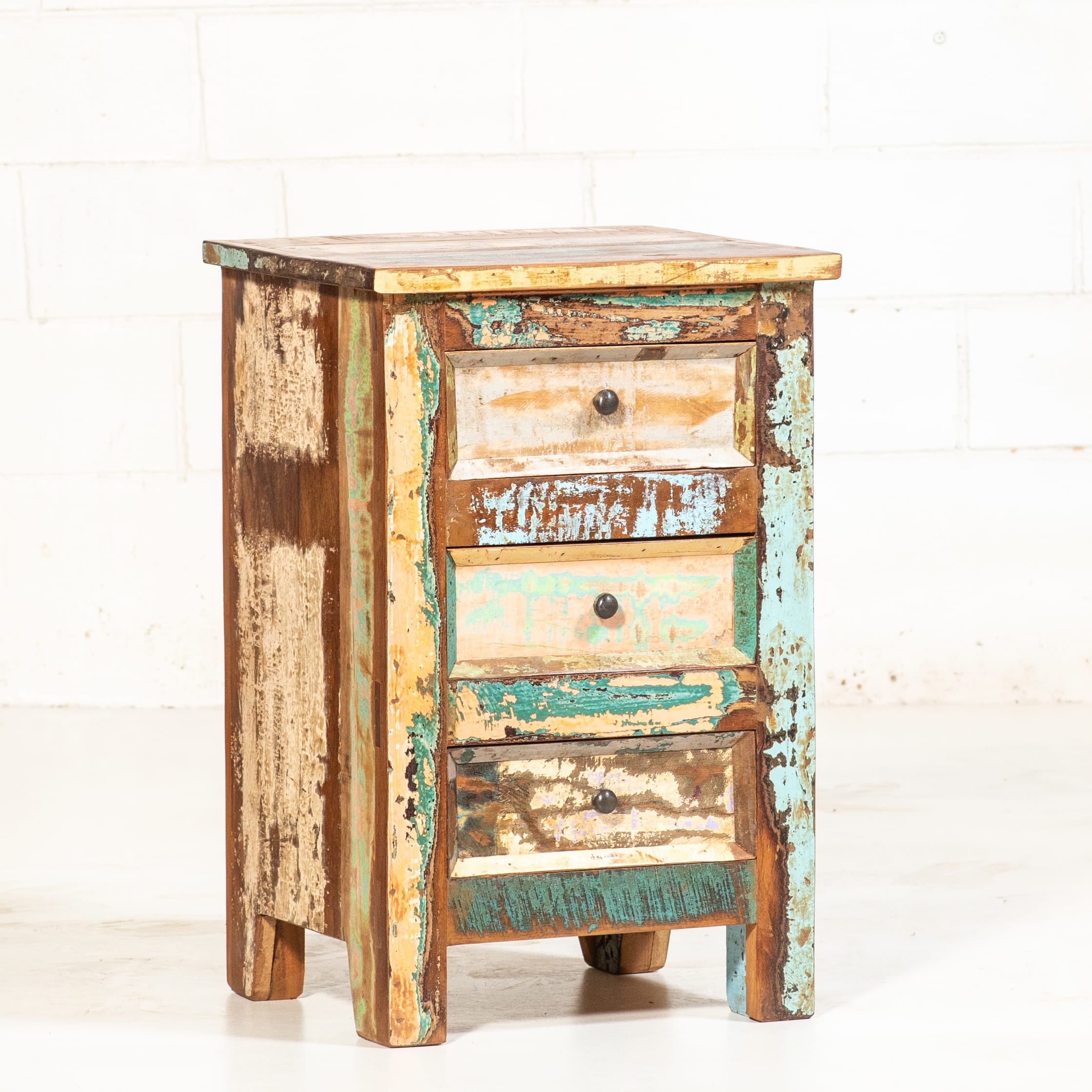 Revival Mango 3 Drawer Side Table