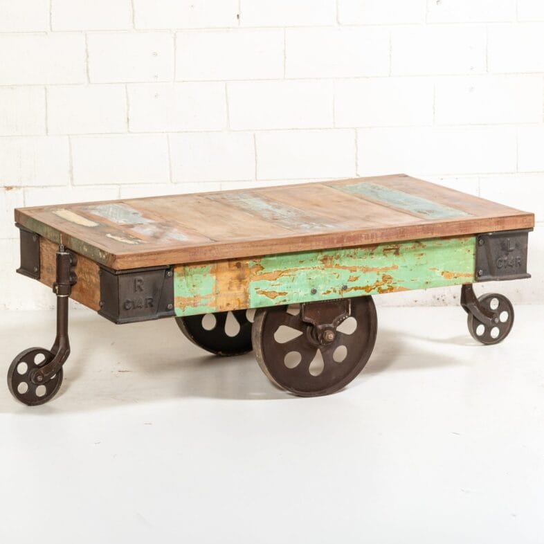 Revival Mango Wood Cart Coffee Table