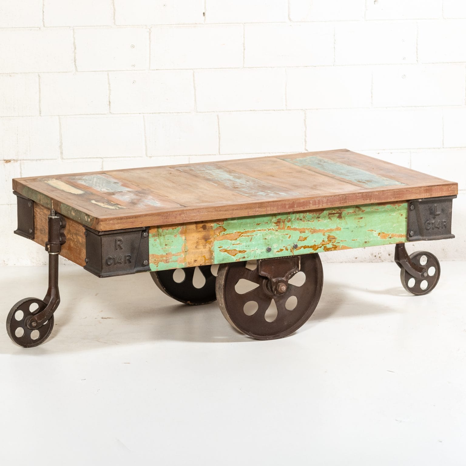 Revival Mango Wood Cart Coffee Table