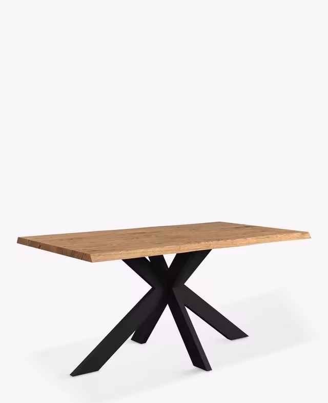 Fusion Light Mango 140cm Dining Table Cruciform Base
