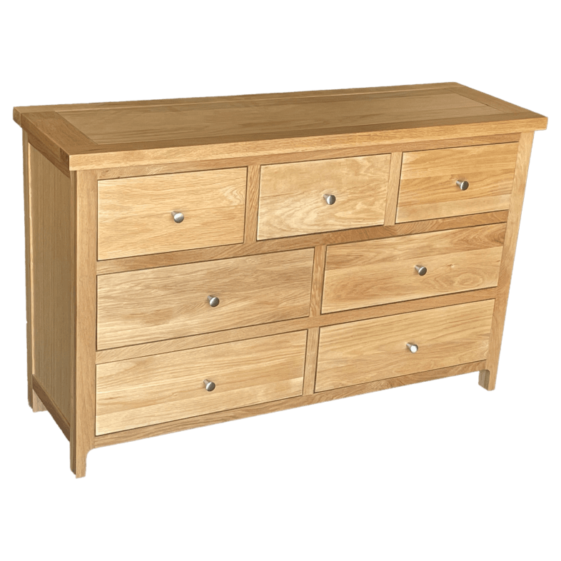 Cottage Oak 7 Drawer Chest