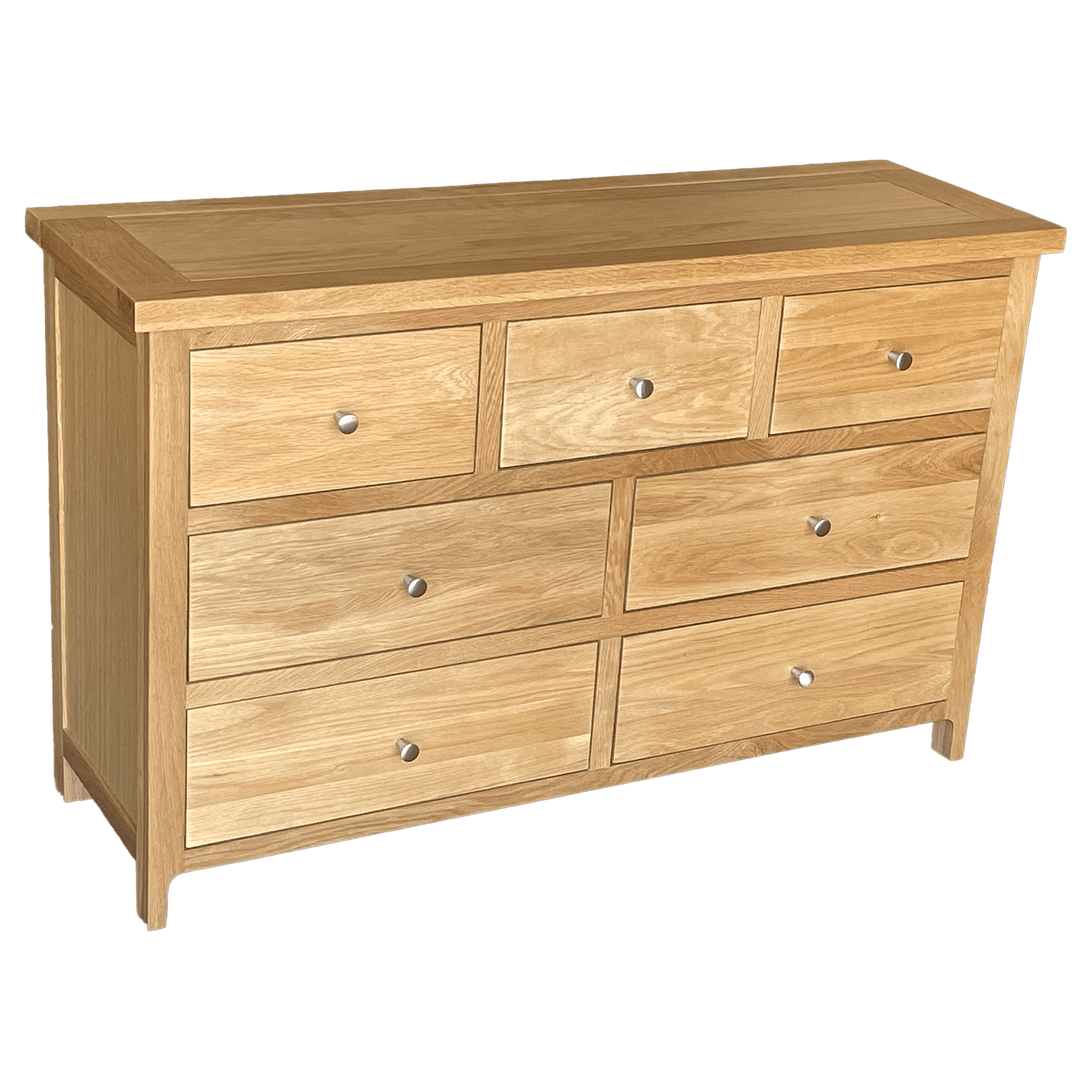 Cottage Oak 7 Drawer Chest