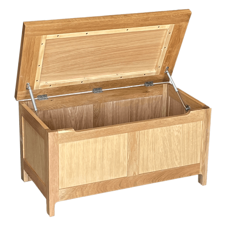 Cottage Oak Blanket Box - Image 4