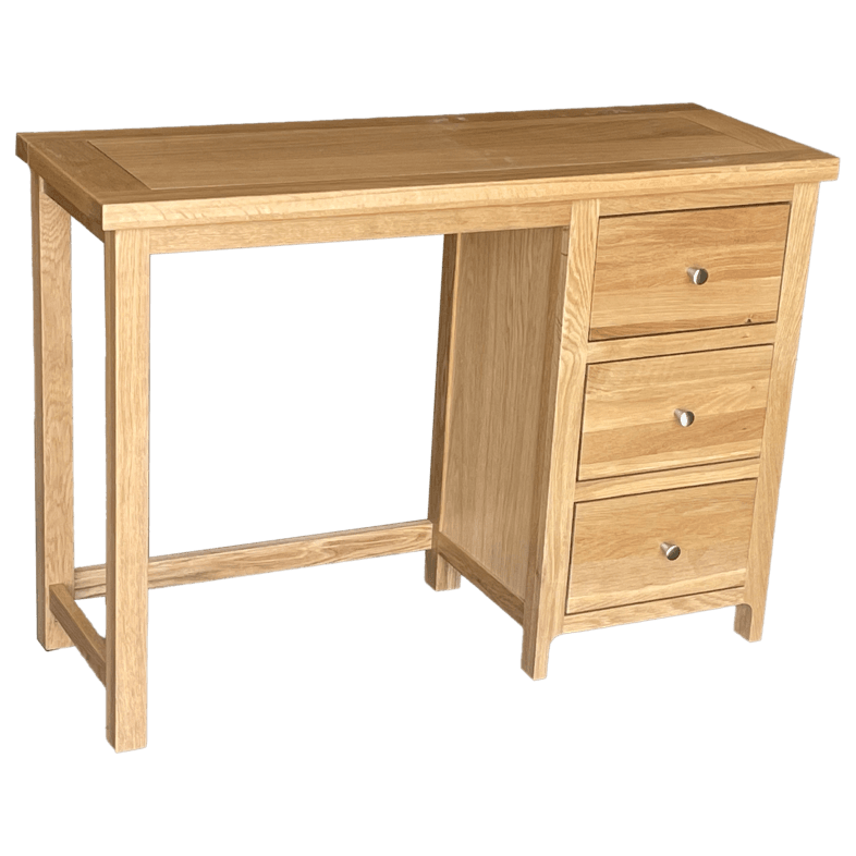 Cottage Oak Dressing Table and Stool - Image 4