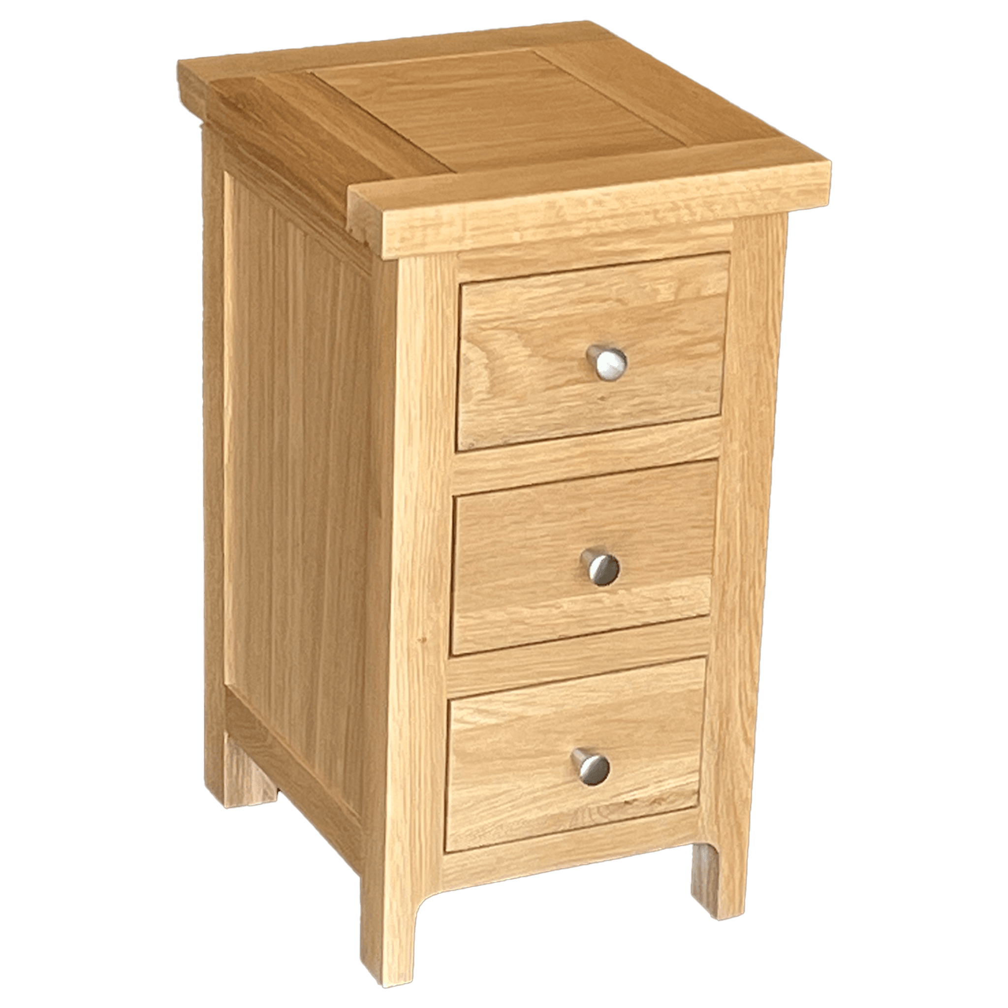 Cottage Oak Narrow Bedside Cabinet