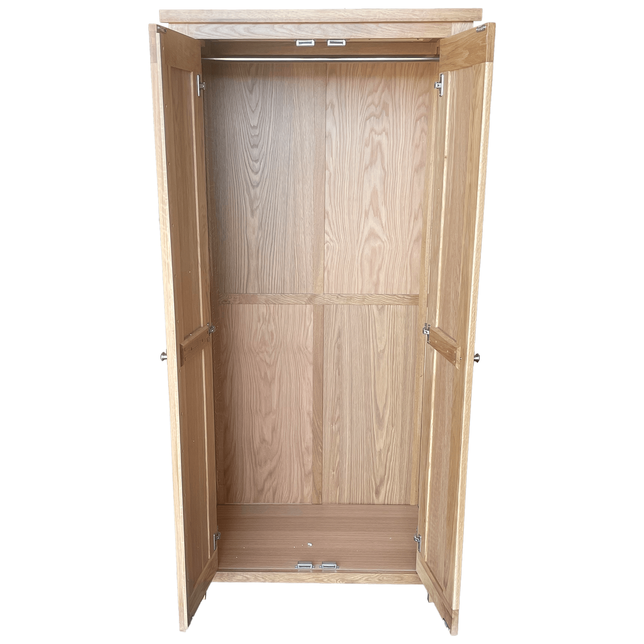 Cottage Oak 2 Door Double Wardrobe - Image 3