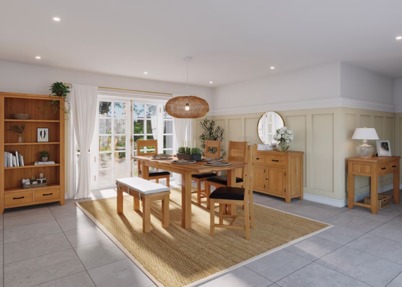 Canterbury Ash Twin Slat Dining Chair lifestyle 3