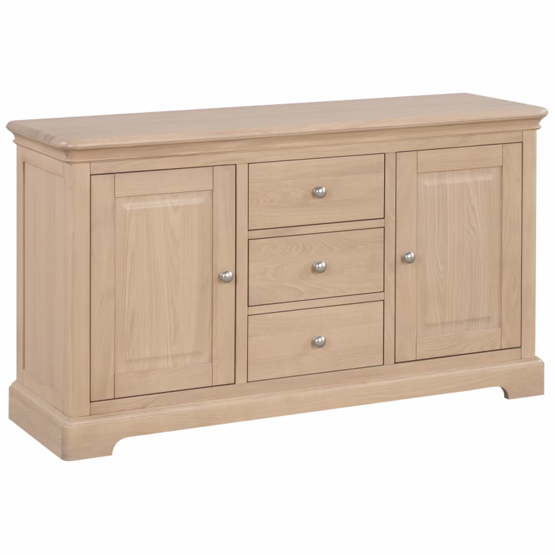 Cornwall Oak 2 Door 3 Drawer Sideboard - Image 4