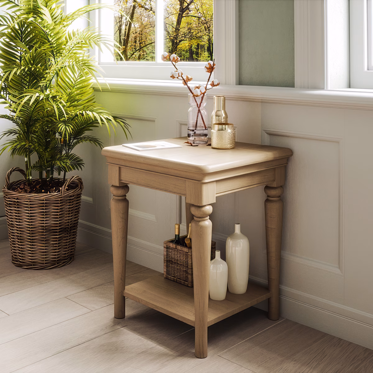 Cornwall Oak Lamp Table