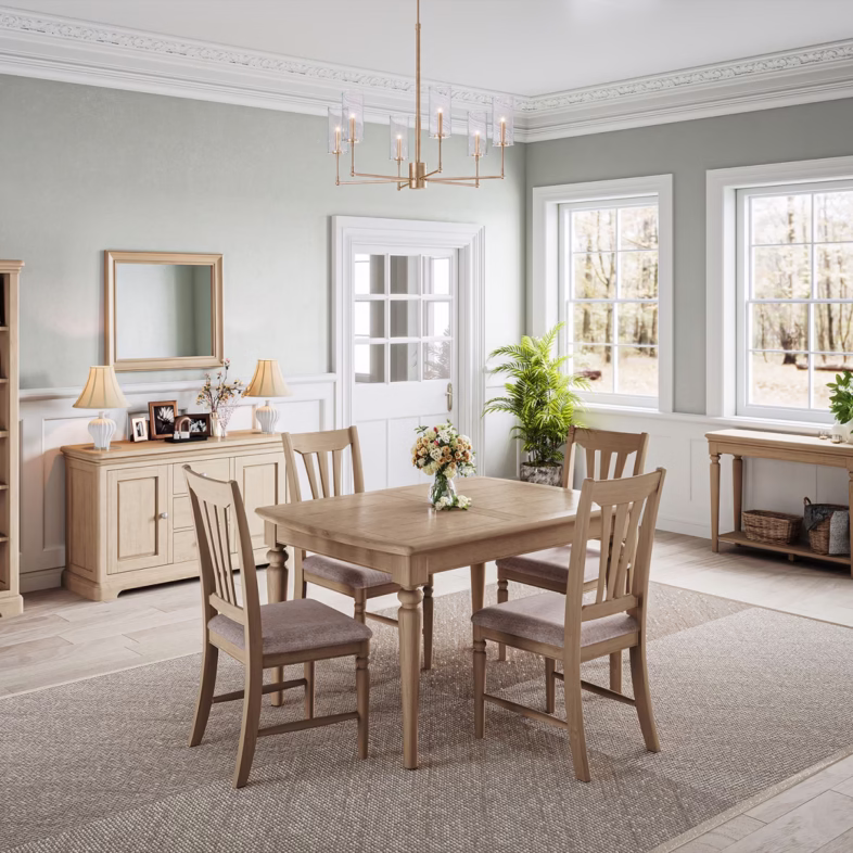 Cornwall Oak Medium Extending Dining Table smallest