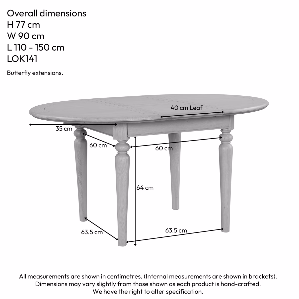 Cornwall Oak Round Extending Dining Table - Image 2