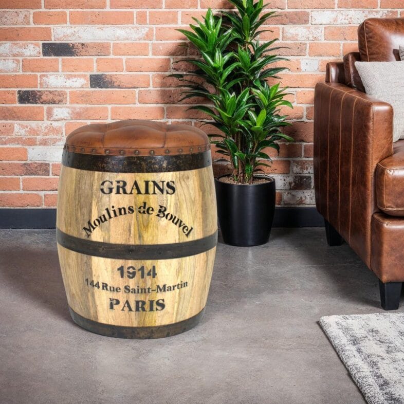 Storage Barrel Stool - Image 5